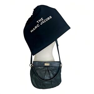 Marc by Marc Jacobs Black Leather Shoulder Bag Gold Hardware | Includes Dust Bag